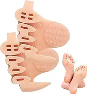Orthopedic Toe Separators | 5-hole Big Toe Separator | Thickened Foot Corrector, Arch Massage Half-Size Mat For Women Male