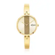 Eclipse 36mm Stainless Steel Gold Plated Glitter Dial Watch
