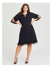 [Taking Shape] Birds of A Feather Dress in Black