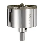 Diamond Hole Saw 2-3/8"(60mm) Tile Drilling Tool with Guiding Drill Bit