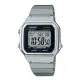 CASIO 卡西歐電子男錶 不鏽鋼錶帶 銀x黑 防水 全自動日曆 B650WD-1A