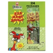 Sour Power Straws, Green Apple, Count 24 (2-oz) - Sugar Candy/Grab Varieties &