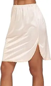 [GYS] Women's Anti Static Half Slip, Single Slit - 20'' - Beige, X-Large