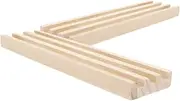 Pcs Wooden Domino Trays Slip-Resistant Base for Mexican Train Dominoes Tabletop Game Rack