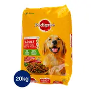 Pedigree Medium Adult Real Beef & Vegetables Dry Dog Food 20kg Kibble