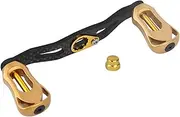 Reel Handle, Arm Grips, Grip Parts, Heavy Duty Non-Slip Fly Fishing, Spinning Reel Handle, Knob, Golden