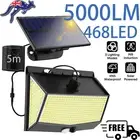 468 LED Solar Flood Motion Outdoor Light Sensor PIR Security Wall Garden Lamp AU