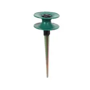 5 X Place spikes into the ground and coil your hose around the spike to protect