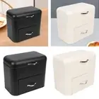 Bread Box Bread Organizer Storage Extra Large Bread Bin Holder Double Layer for