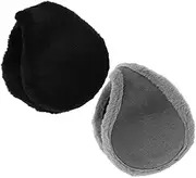 [WRITWAA] 2 Pcs Plush Ear Muffs Winter Ear Cover Warm Earmuffs for Men Cold Weather