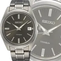 在飛比找momo購物網優惠-【SEIKO 精工】CS系列 經典簡約鈦金屬腕錶 SK034