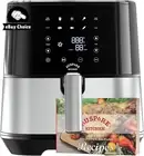 5.5L Air Fryer Premium Digital 10 Functions Stainless Steel Timer Black