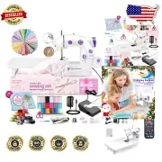 Beginner-Friendly Mini Sewing Machine with Accessories for Crafting & Repairs