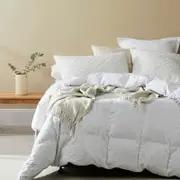 Logan and Mason 350GSM Microfiber Quilt with Cotton Cover Double