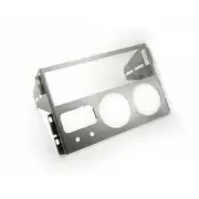 STAINLESS RADIO CAGE 2 GAUGES 1 SWITCH 2 CUSTOM SWITCHES FITS JASS 2307