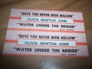 2 Olivia Newton John Have You Ever Been Mellow /Water Under Jukebox Title Strips