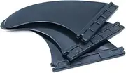 Namvo 3Pcs FUTURE Surfboard G5 Fins Plastic Surfing Board Fins Style Thruster Set Black