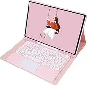 Keyboard Case for Samsung Galaxy Tab S8 Ultra /S9 Ultra /S10 Ultra 14.6'', Detachable Wireless Keyboard with Smart Touchpad, Slim Case with S Pen Holder, Auto Sleep/Wake,Pink