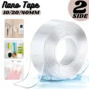Double-Sided Invisible Nano Gel Tape Reusable Traceless Clear Adhesive Stick AUS