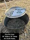 Fire pit ring with Food Grade Stainless Steel Cooking Grill.