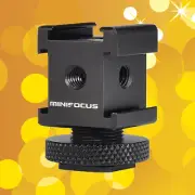 3 Cold Shoe Camera Mount Adapter Video Triple Hot Shoe Bracket for Light LED MIC