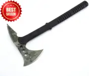 Tactical Tomahawk, Throwing Hatchet, Survival Axe with Spike, Non-Slip Handle, S