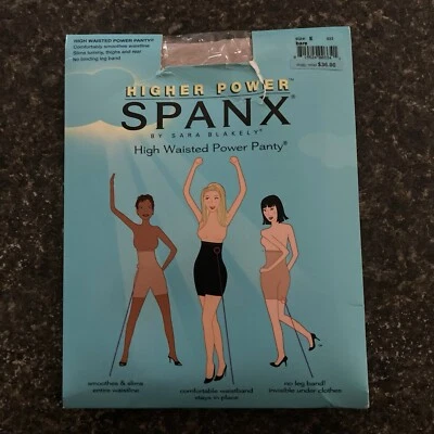 Spanx Higher Power High Waisted Power Panty Shapewear Bare Women's Size E