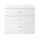 Winado Chest of-Drawer 22.04" x 25.98" x 12.96" Particle Board 3-Storage White