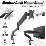 Monitor Desk Mount Stand Single 10" - 27"LED TV Computer Screen Holder Bracket