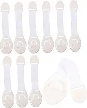 ERINGOGO 10Pcs Safety Locks for Cabinets Windows Doors Durable Childproofing Protection Straps Easy to Install Flexible Odor for Home Safety