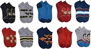 [JUSTICE LEAGUE] Boys 10-pack No Show Socks