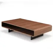 Eureka 47" CT29 Walnut Rounded Retangular Coffee Table