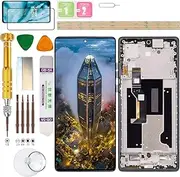 Gadget Troops (No Fingerprint) LCD Display Assembly for Motorola Edge 50 Fusion XT2429-2, MC424 Screen Replacement kit (Blue)