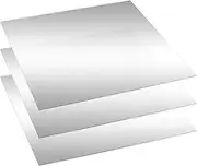 Yookeer 3 Pcs Two Way Mirror Glass, 12x12x0.04 Inch Acrylic Infinity See Through Mirror Sheet for Magic Project, 30% Transparent