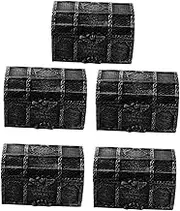 STOBOK 5pcs Box Storage Container Halloween Pirate for Wedding Eve Costume Organizer Party Large Chest Treasure Boxes Treasure Chest Storage Case Dark Plastic