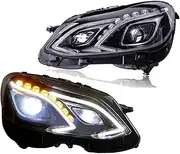 Car LED Headlight Compatible For Benz E-Class W212 2010-2015 E200 E300 E260 LED DRL Dynamic Turn Signal Projector Lens Head Lamps(2014-2015,HALOGEN_NO AFS)