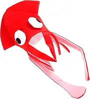 [BESPORTBLE] Whimsical Velour Squid Hat Prop for Costume Parties Fun Sea Creature Headgear for Celebrations Comfortable Durable Design for Friends