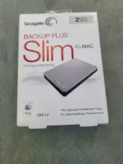New Seagate Backup Plus Slim USB 3.0 2TB Portable Drive For Mac