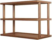 Desktop Shelf, Desktop Organizer,Desk Bookshelf,Three Tier Wooden Organiser,Wood Storage Rack,for Coffee, Office Supplies, Small Items,Home,Study