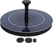 Solar Water Fountain 7.4V Round Floating Fountain for Pond Garden Parks Fish Tank Suitable for Bird Bath Aquarium Pool Oxygen Water Circulation Swimming Pool Water Parks D