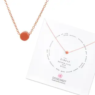 Dogeared 玫瑰金豆豆項鍊 富足圓滿 Circle Necklace 附原廠盒