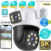 10MP5K WiFi IP Camera Security Protection Dual Len Screen Color Night Auto Track