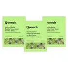 Quench Matcha Bubble Sheet Mask For Skin Detoxification - Pack Of 3