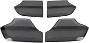 Compatible for CR-V -CRV 2017 2018 2019 Stainless Car Gate Door Loudspeaker Pad Audio Speaker Cover Trim Frame Sticker Accessories(Black)