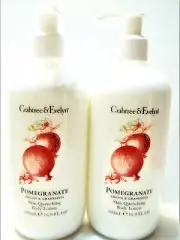 Crabtree & Evelyn POMEGRANATE ARGAN Body Lotion, JUMBO 16.9 oz/500 mL, NEW x 2