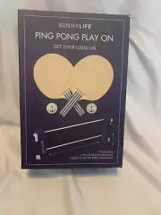 Sunny Life Ping Pong Set Portable Brand New Paddles Balls Net