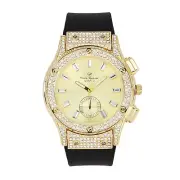 Charles Raymond Big Bling Men’s Watch with Diamond Rhinestones on Blast ST10311