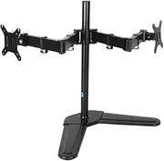 Adjustable Arm Desk Mount Dual Monitor Desk Mount, Fully Adjustable Dual Monitor Arm for 2 Monitors, Heavy Duty Steel Dual Monitor Stand Fits 10-32" Monitors within 17.6 lbs per Arm Monitor Arm Desk M