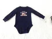 Carter's NWT 12 Mo Boy Long Sleeve Romper W/Coolest Little Brother on Front