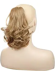 Daseeme Short Curly Pony Tail Wig with Ha Clip